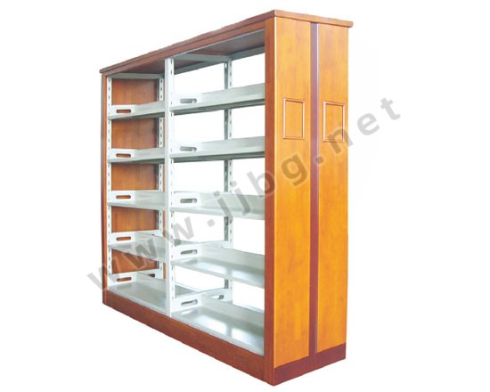 點(diǎn)擊查看商品:高檔五層雙面雙柱鋼木書架